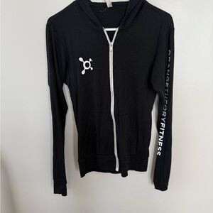 Orangetheory Black Zip-Up Hoodie